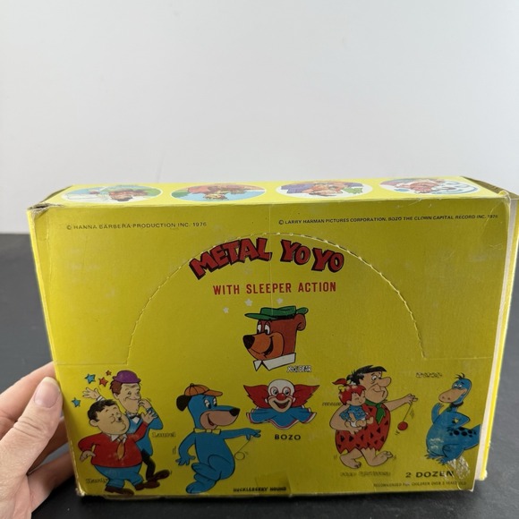 Vintage 1976 Hanna Barbera Metal Yoyo Set of 13 /Original Box/Sealed Pkg - Picture 7 of 9